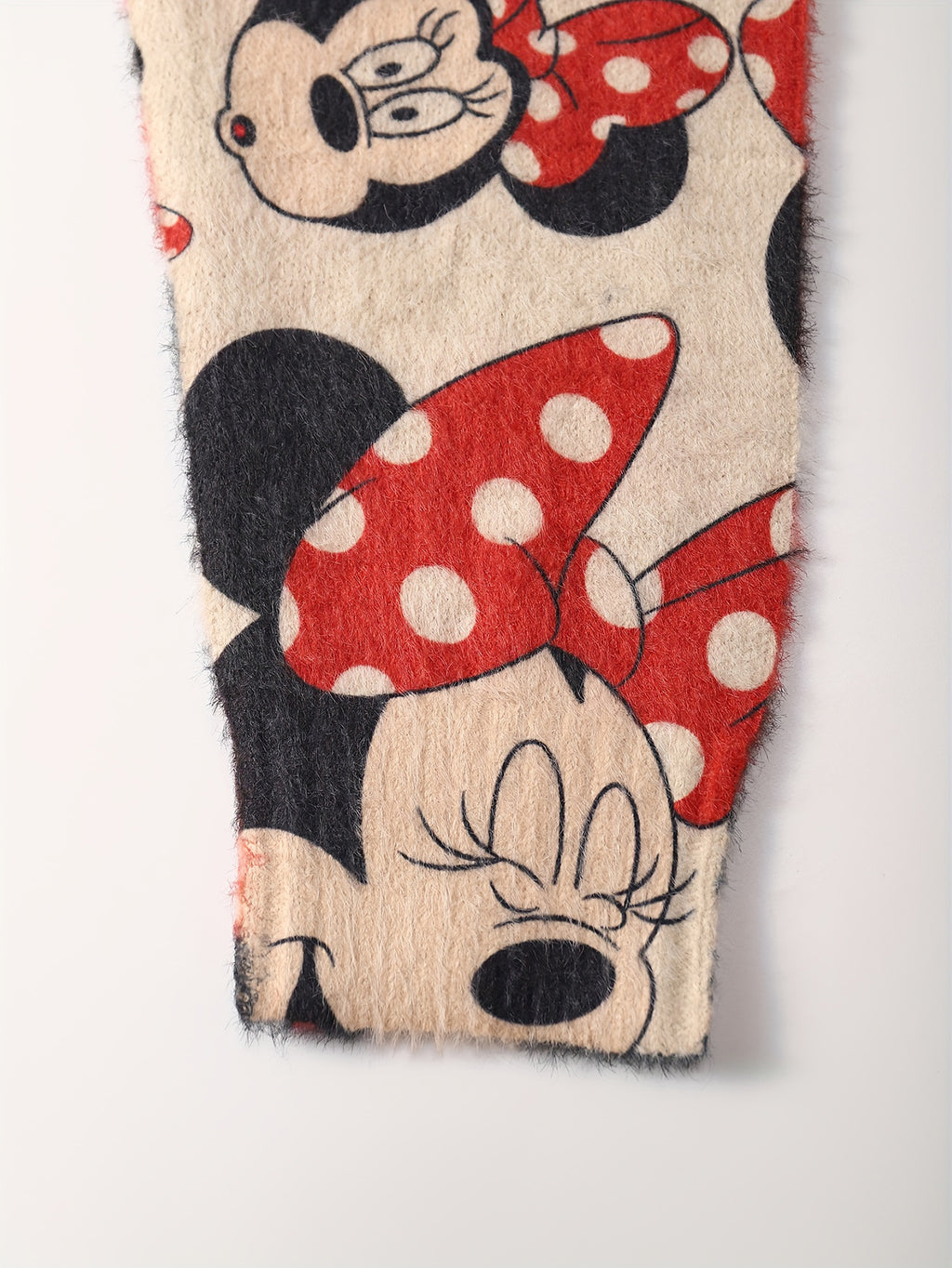 Women'S Mickey Mouse & Minnie Mouse Red Polka Dot Bow Print Graphic Cardigan