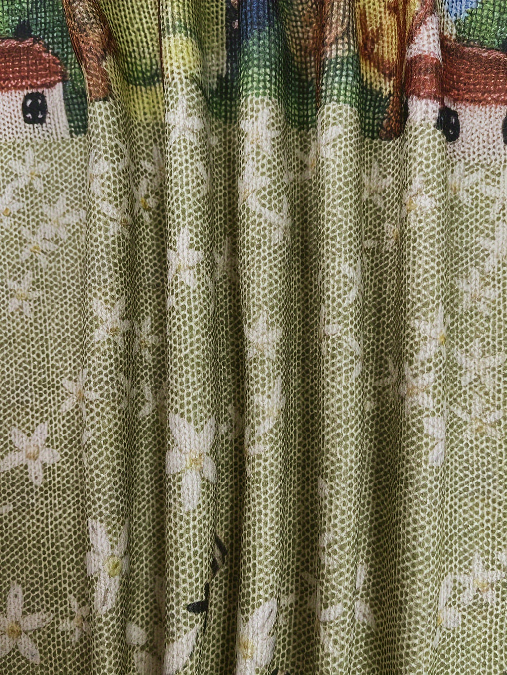 All-Over Print Pixel Animation Style Pattern Thin, Casual Crew Neck Long Sleeve Sweater