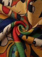 Casual Round Neck Long SleeveMickey Mouse Donald Duck Pluto Cartoon Letter Pattern Sweater