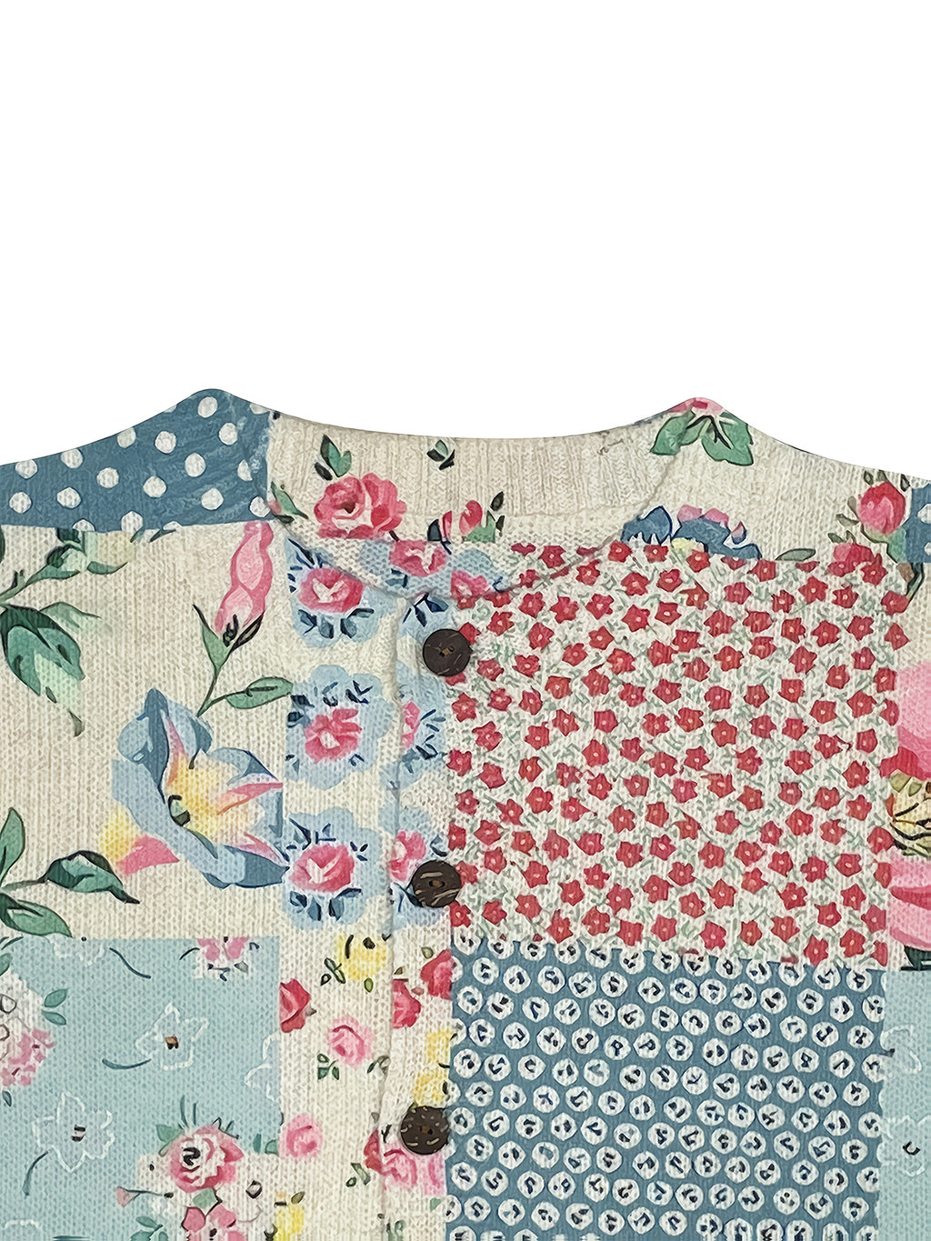 Women's  Fashion Button-Front All-Over Pattern Sweater Cardigan