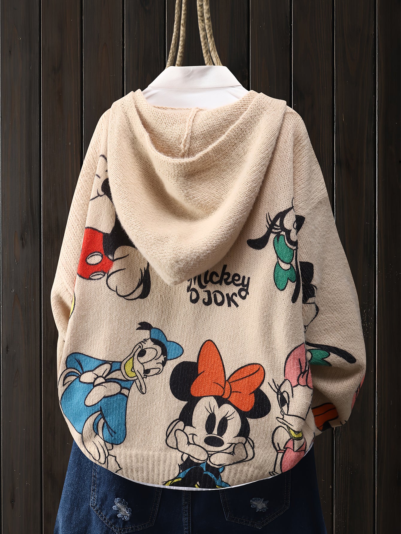 Women's Mickey & Minnie Mouse Donald Duck Official Vintage Sweater