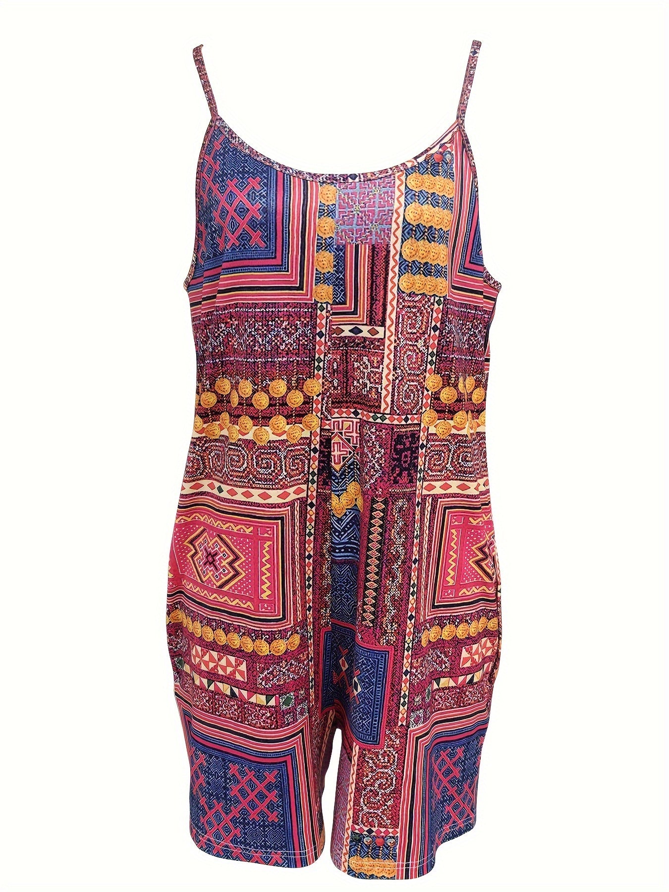 Gradient tie-dye casual backless pocket jumpsuit Random shipment