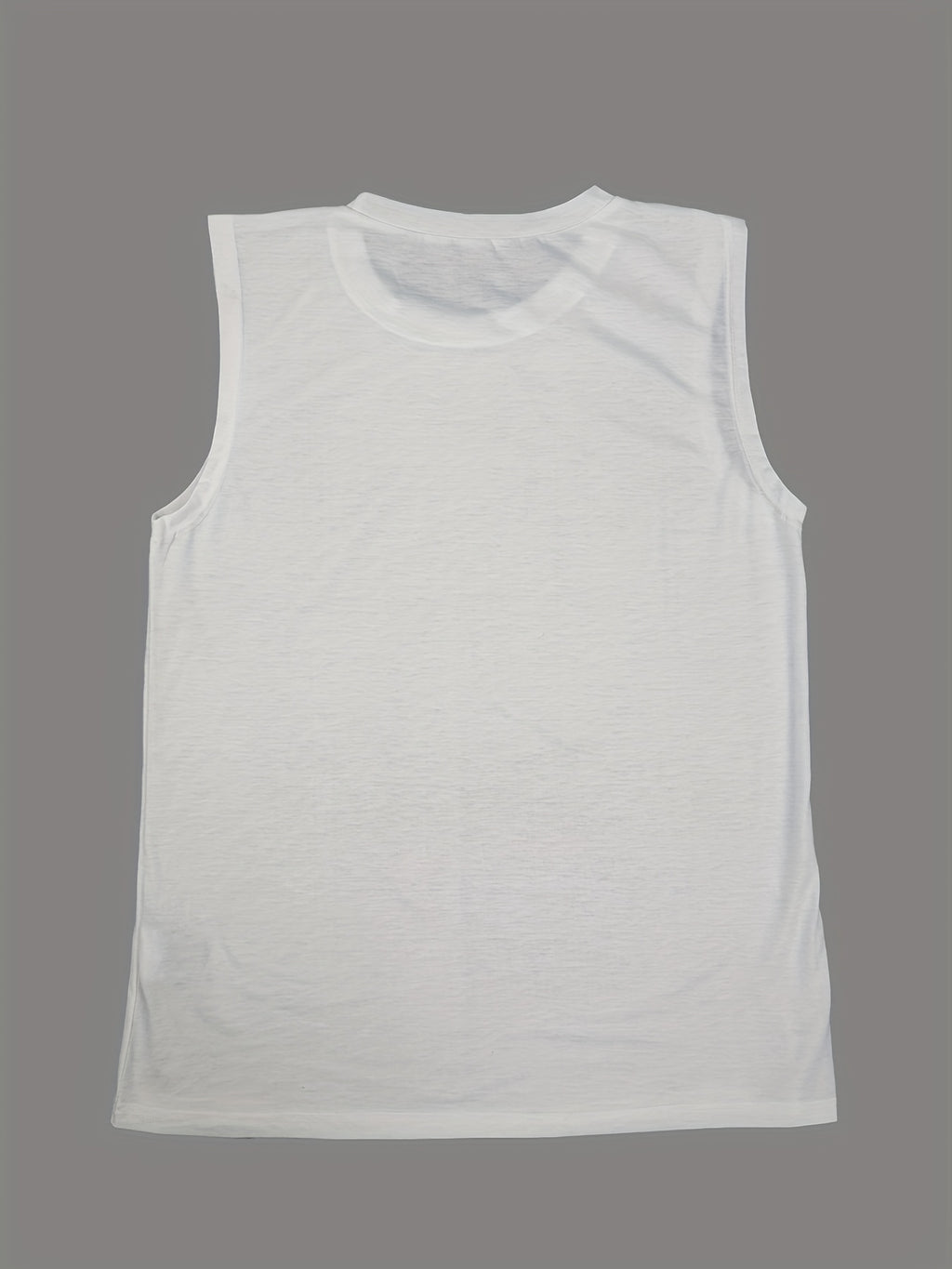 Crewneck monogram landscape print casual vest Random shipment