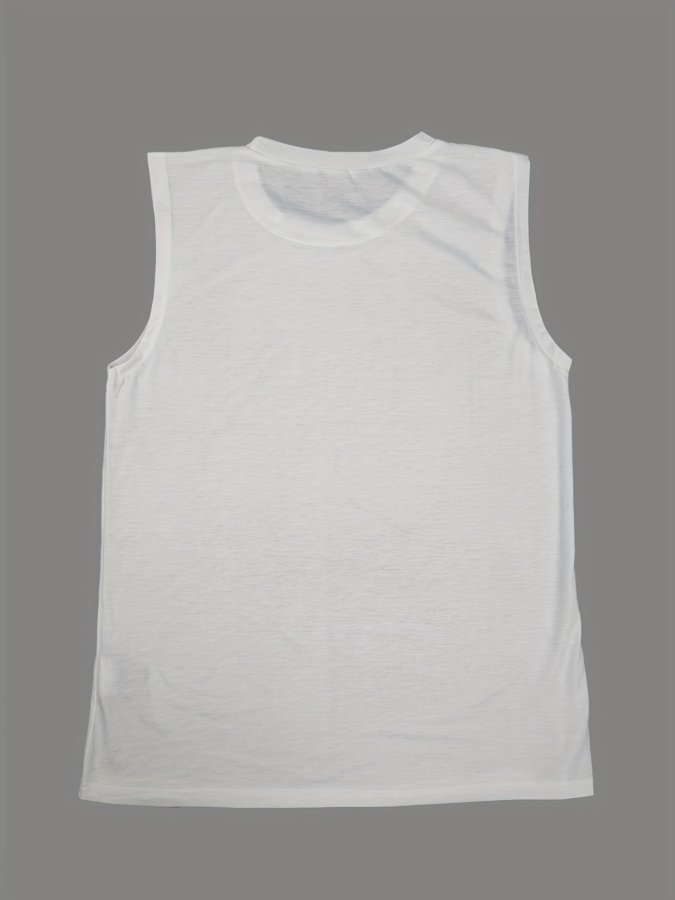 Crewneck monogram landscape print casual vest Random shipment