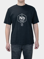 Science student chemical element antimony element niobium print short sleeve T-shirt