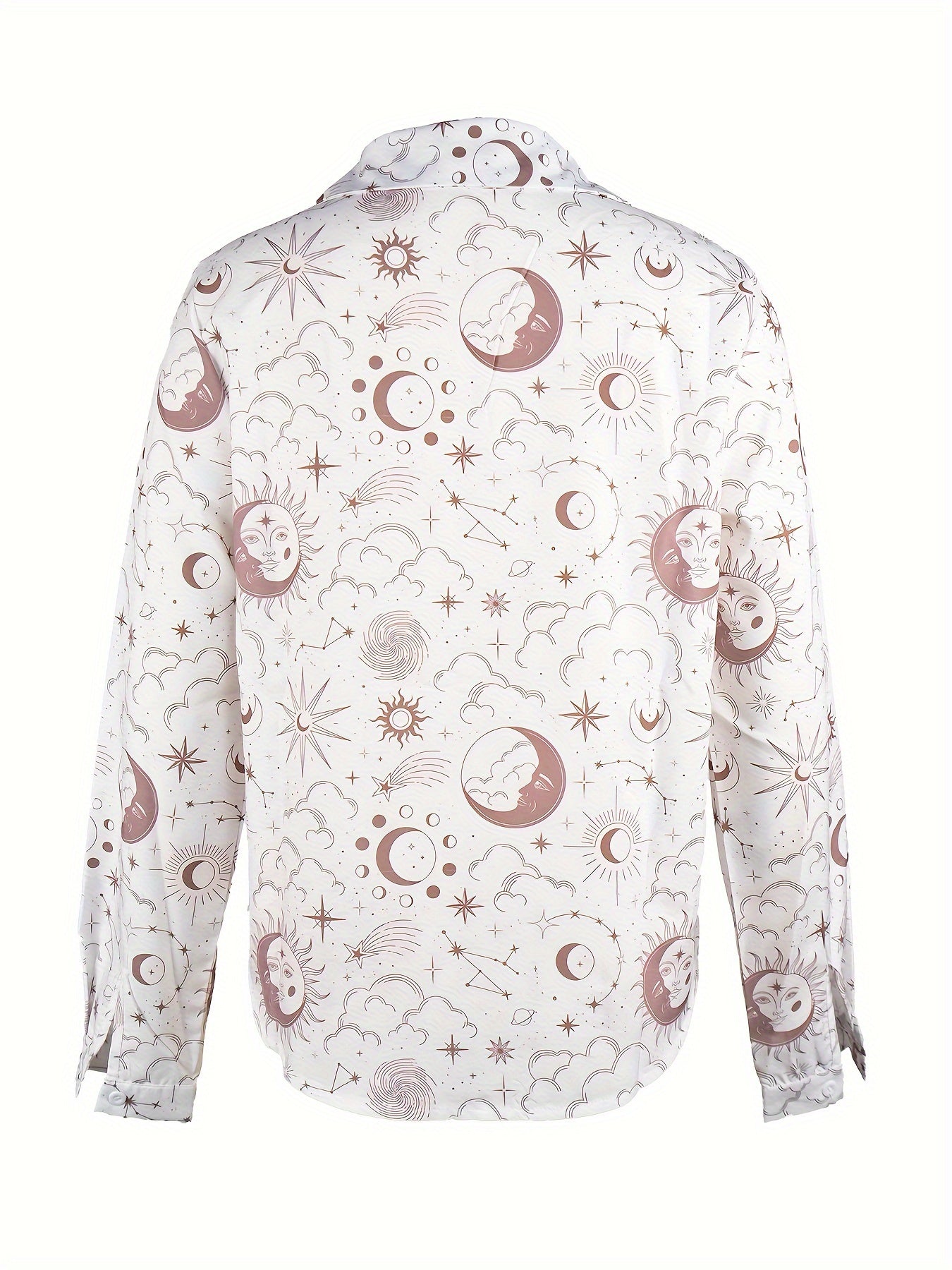 Moroccan casual V-neck printed long-sleeved shirt Random shipment