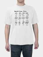 Summer creativity Personality Simplicity math dance Print short sleeves