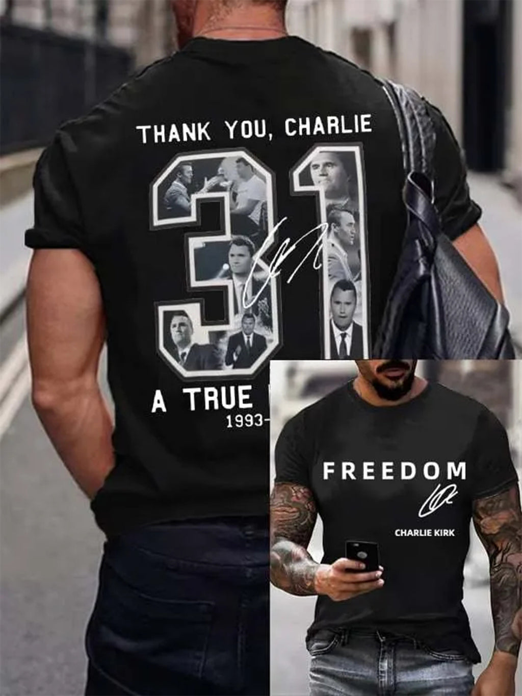 Men's Commemorative Liberty Signature 31 Print T-shirt