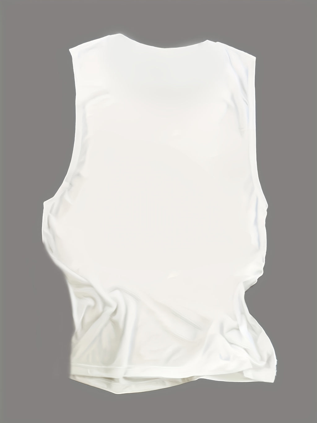 Round neck letter lyrics print women's sleeveless vest Random shipment