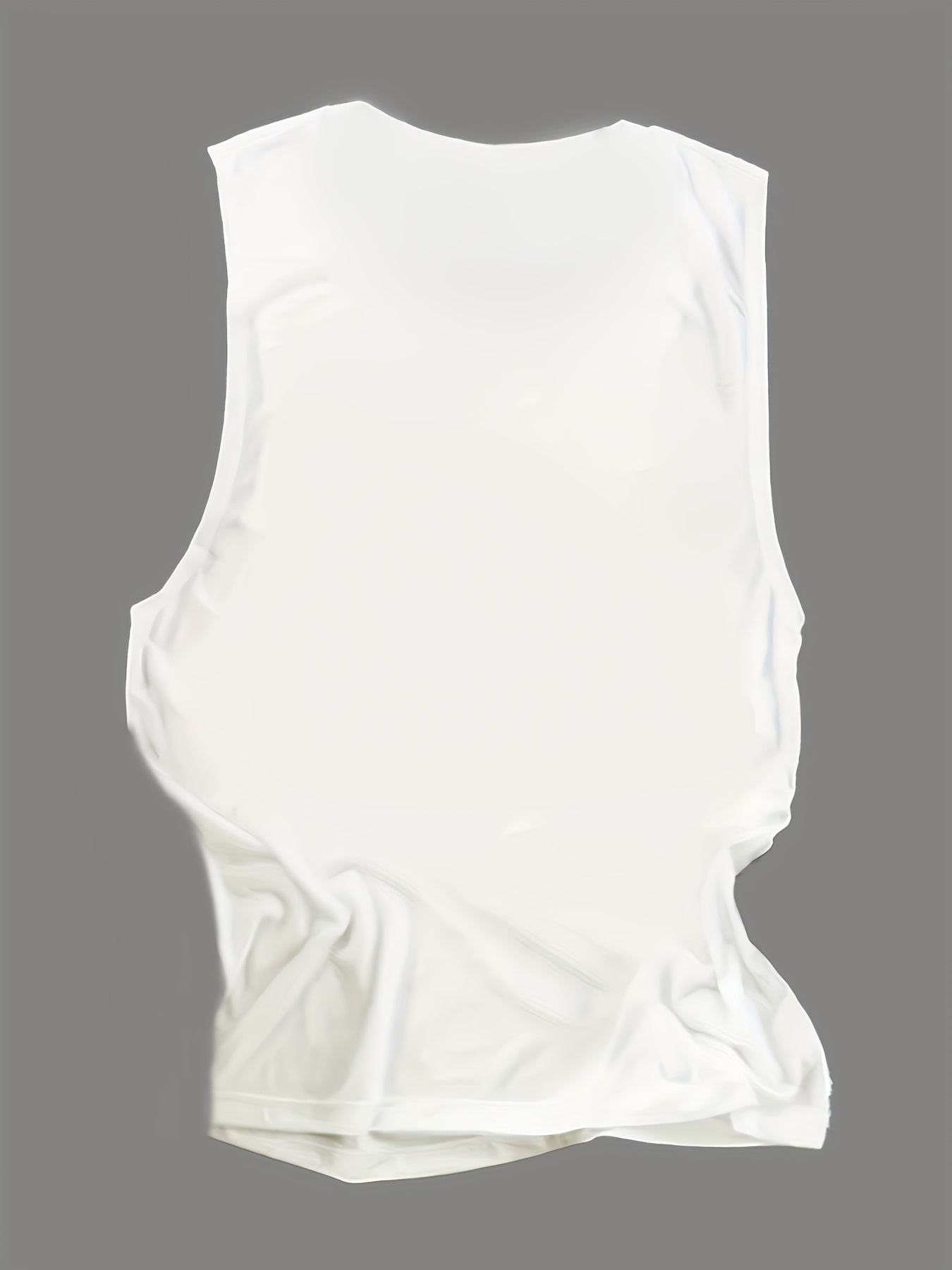 Round neck letter lyrics print women's sleeveless vest Random shipment