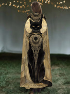 Mysterious Kitten Magic Print Cape