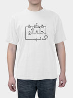 Physical circuit diagram science and engineering crop top