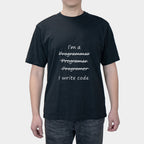 Geek Code Farmer Programmer Personality Fun I Just Write Code Print Men's Short Sleeve