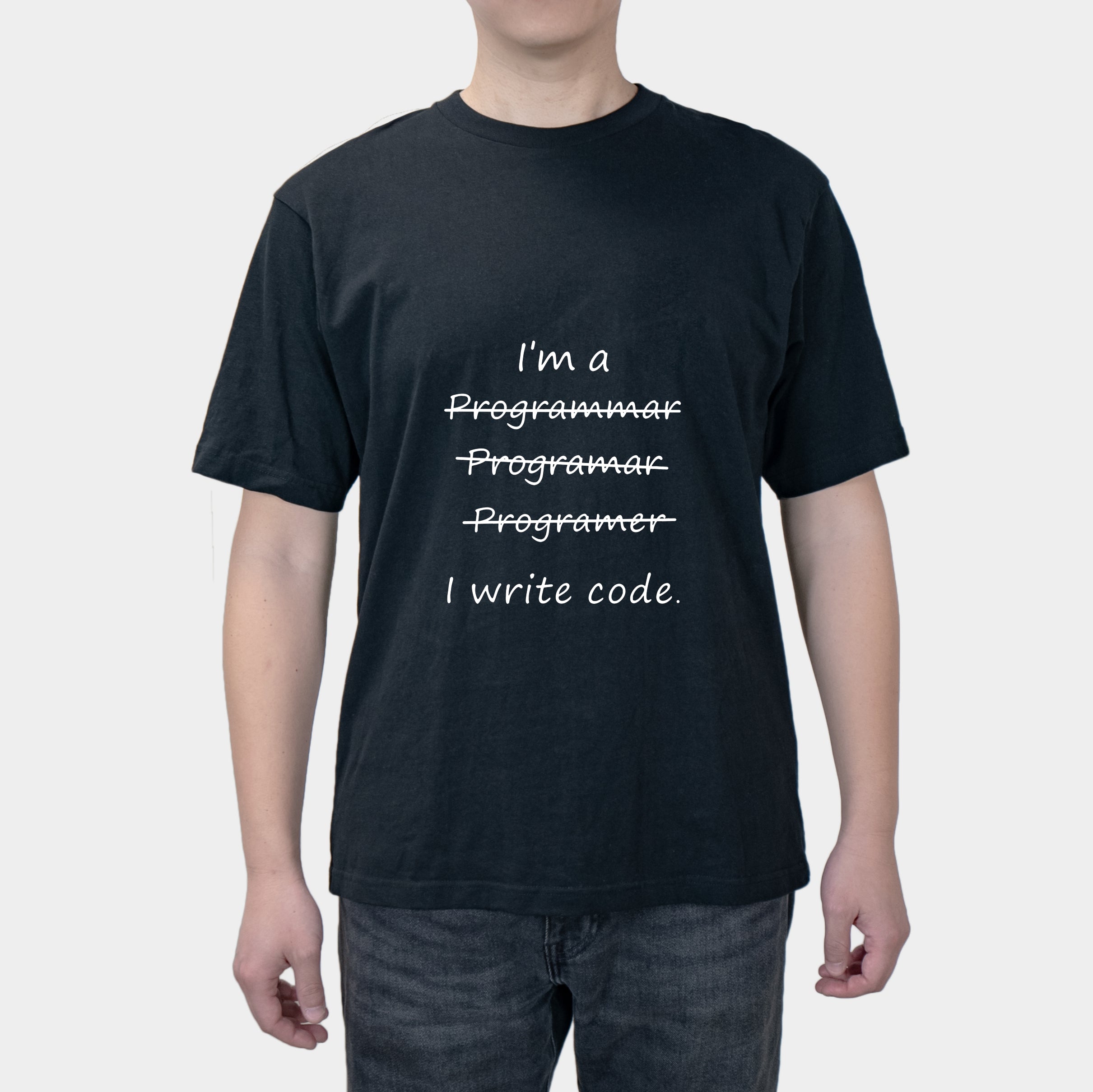 Geek Code Farmer Programmer Personality Fun I Just Write Code Print Men's Short Sleeve