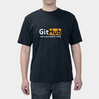 Summer New GitHub Programmer Cotton Round Neck Men's Short Sleeve