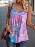 Gradient casual crewneck A pendulum print vest Random shipment