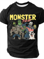 Men's Retro Movie Ghost Halloween Funny Slang Short Sleeve T-shirt