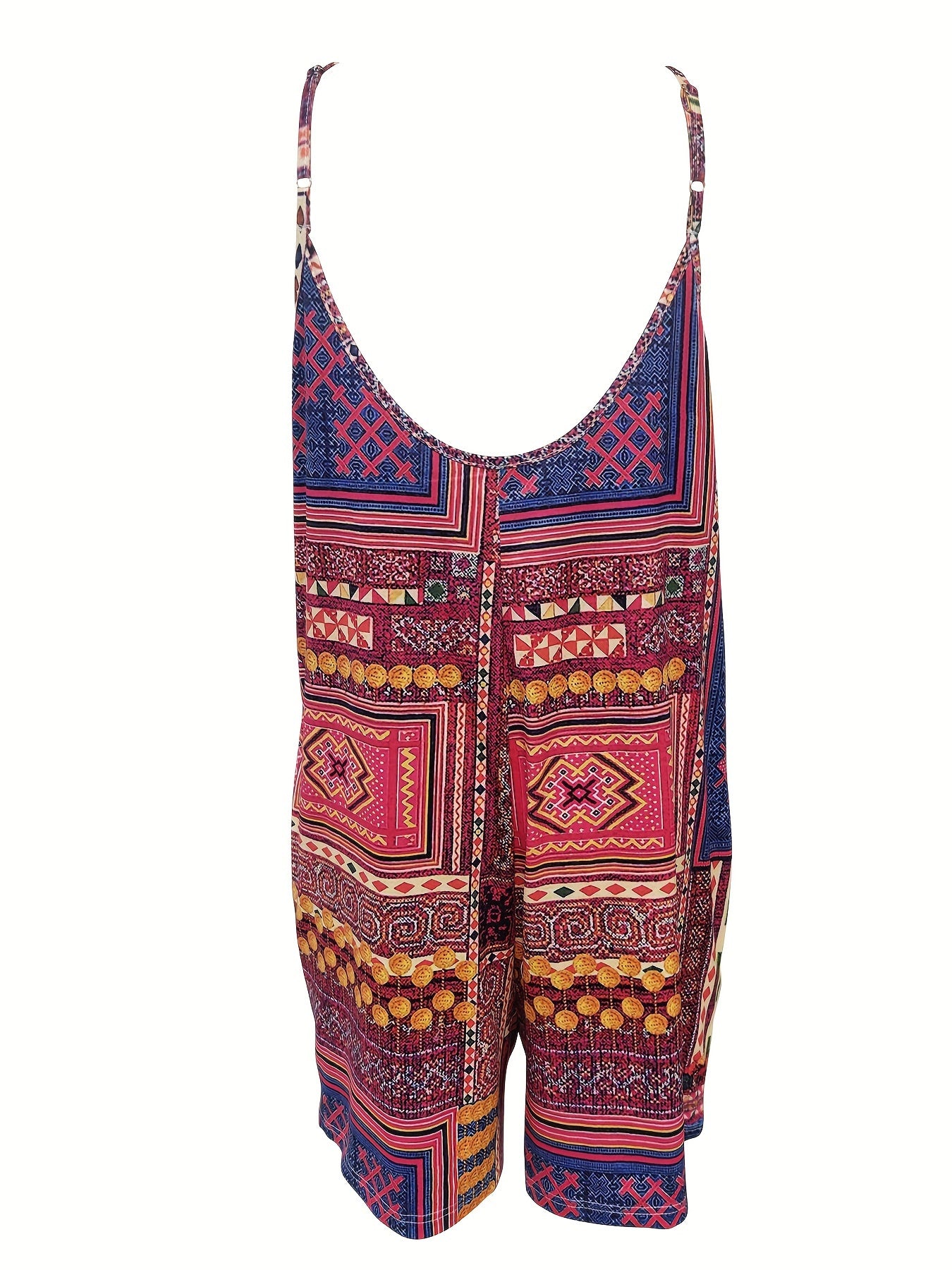 Gradient tie-dye casual backless pocket jumpsuit Random shipment