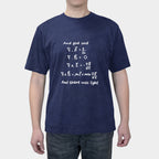 Men's collegiate math equation printed crop top