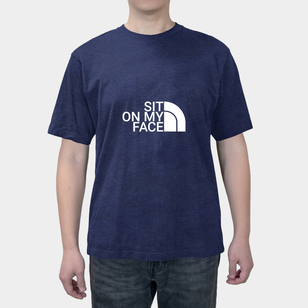 SIT ON MY FACE Fun English Summer Men's cotton short sleeves