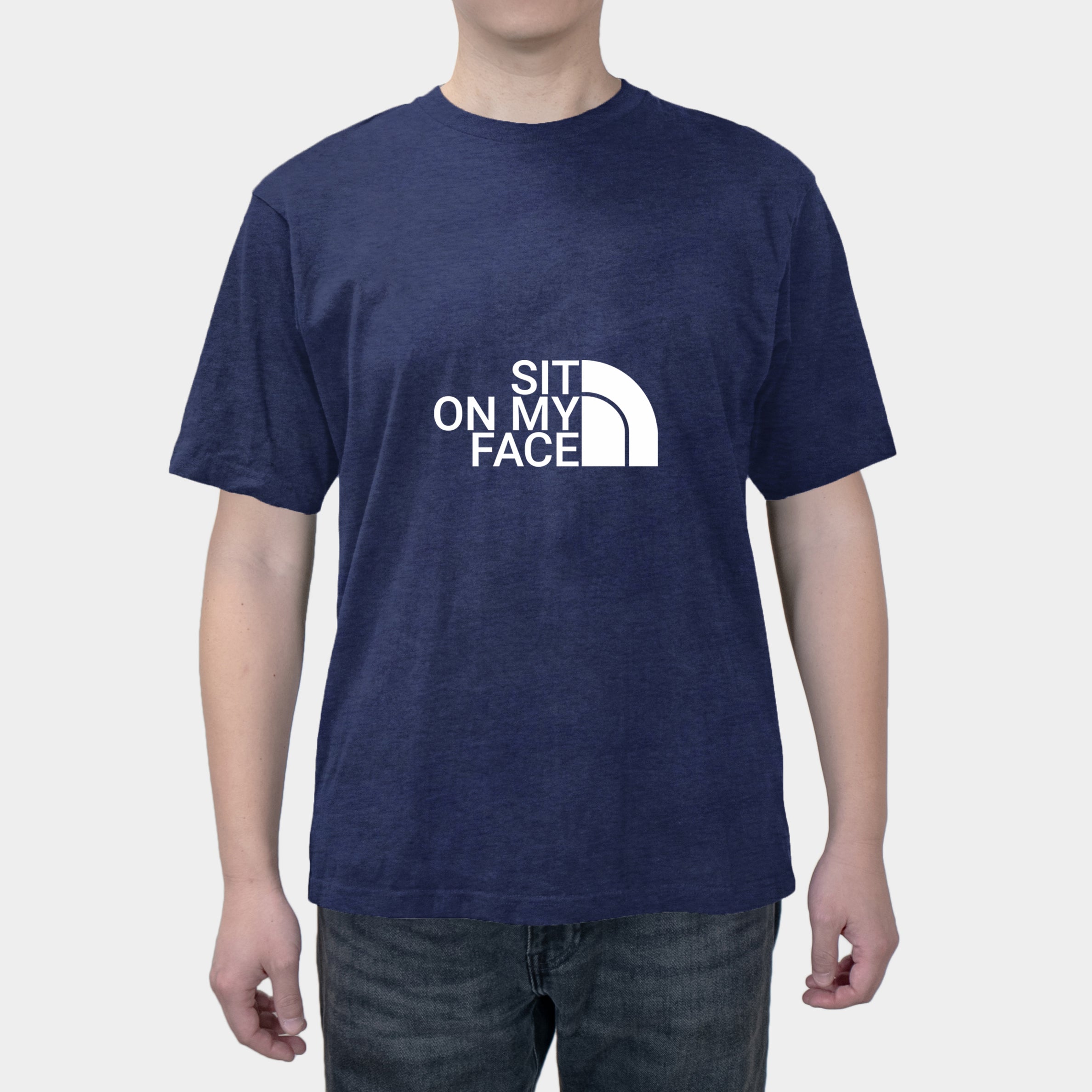 SIT ON MY FACE Fun English Summer Men's cotton short sleeves