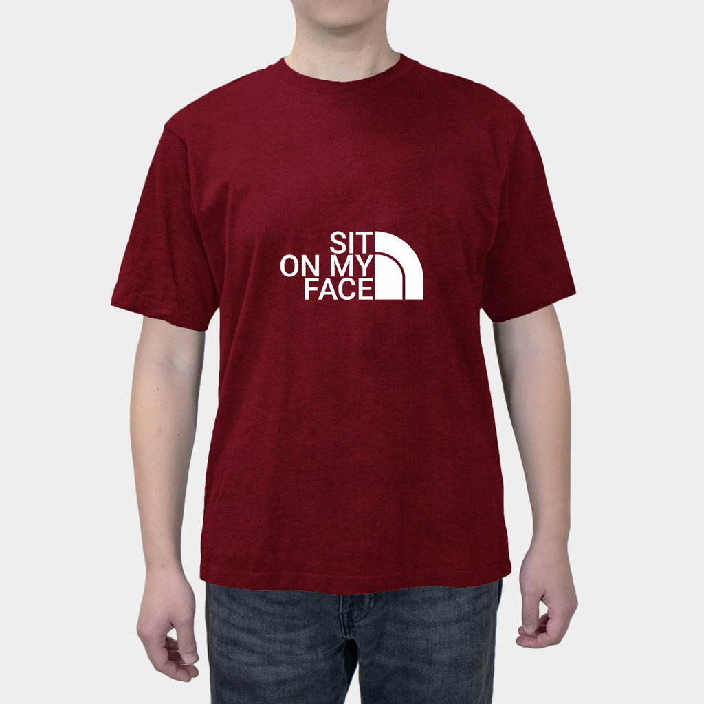 SIT ON MY FACE Fun English Summer Men's cotton short sleeves