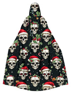 Merry Christmas Fun Skull Print Cape