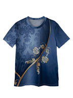 Tropical Daisy Flower Summer Short Sleeve Vacation Casual Print Plus Size T-Shirt Random shipment