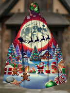 Merry Christmas Exclusive Casual Print Cape