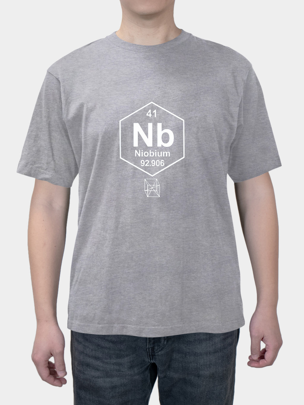 Science student chemical element antimony element niobium print short sleeve T-shirt