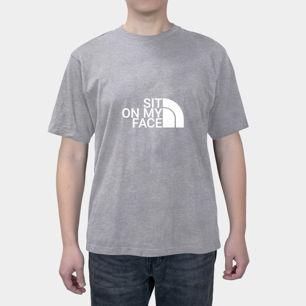 SIT ON MY FACE Fun English Summer Men's cotton short sleeves