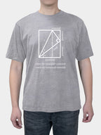 Science math triangle formula print crop top