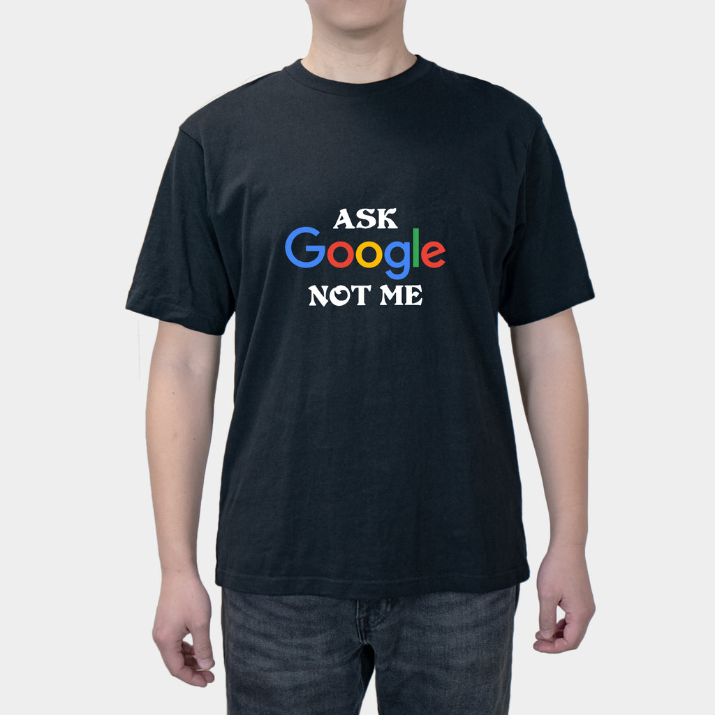 [Ask Google Don't Ask Me] Fun Text Loose Joker Cotton Summer Short Sleeve