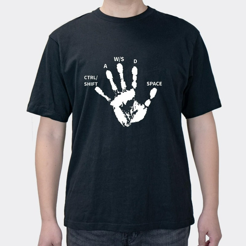 Summer New Vintage Graffiti Letters Men's Trendy Short Sleeve