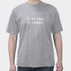 Geek Programmer Creative Funny That's Not Bug Print Men's Short Sleeve