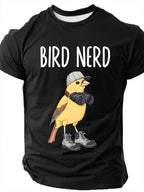 Men's Bird Nerd Funny Slang Short Sleeve T-shirt