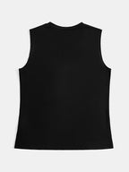 Round neck, monogram, slogan print vest Random shipment