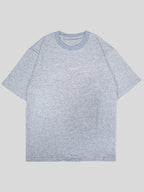 Men's pure cotton solid-color T-shirt, a loose and heavyweight casual top for summer