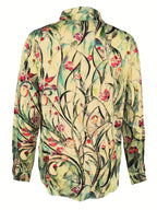 Floral print casual holiday long-sleeved shirt Random shipment