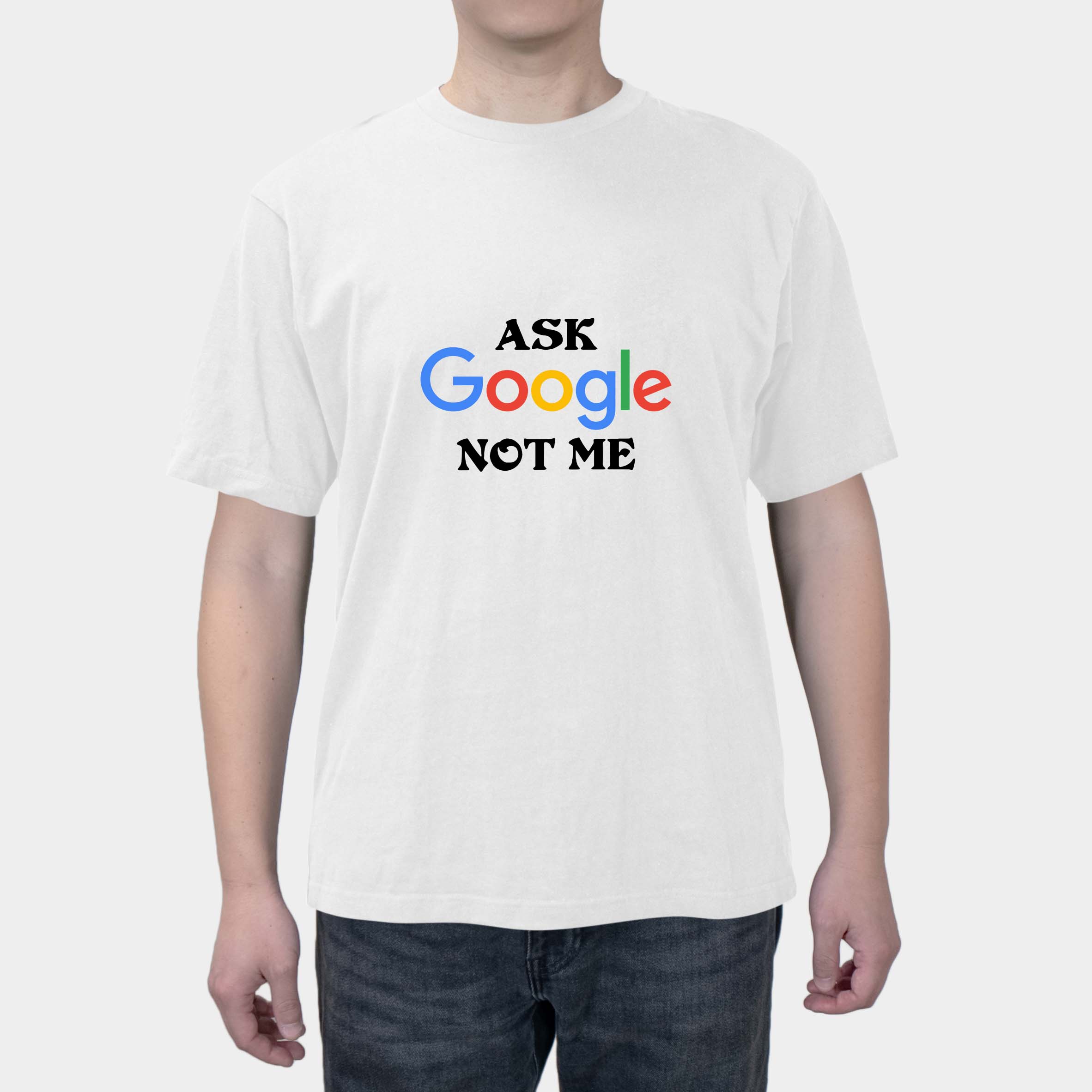 [Ask Google Don't Ask Me] Fun Text Loose Joker Cotton Summer Short Sleeve