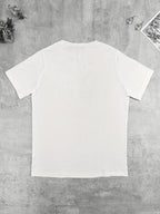 Brittany,French lettering flag print crew neck short sleeve T-shirt Knitted women's top Random shipment