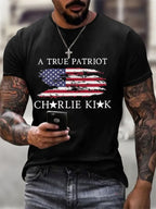 Men's A True Patriot Printed Casual T-shirt