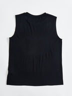 Round neck, monogram, slogan print vest Random shipment